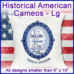 A Historical American Cameos Design Pack