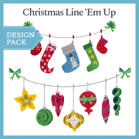 A Christmas Line 'Em Up Design Pack