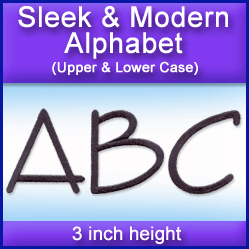 A Sleek & Modern Alphabet Design Pack