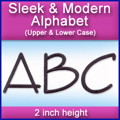 A Sleek & Modern Alphabet Design Pack