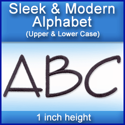 A Sleek & Modern Alphabet Design Pack