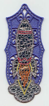 Rocket Bookmark (Lace) (Mylar)