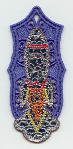 Rocket Bookmark (Lace) (Mylar)
