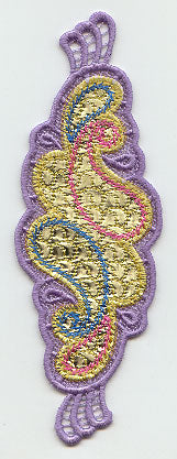 Paisley Bookmark (Lace) (Mylar)