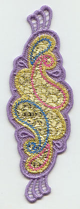 Paisley Bookmark (Lace) (Mylar)