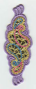 Paisley Bookmark (Lace) (Mylar)