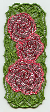 Roses Bookmark (Lace) (Mylar)