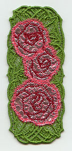 Roses Bookmark (Lace) (Mylar)