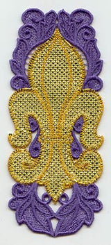 Fleur-de-Lis Bookmark (Lace) (Mylar)