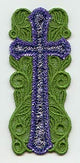 Cross Bookmark (Lace) (Mylar)