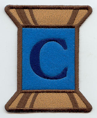 Spool of Thread Letter C - 5 Inch (In-the-Hoop)