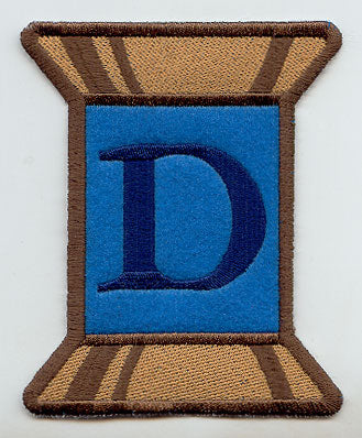 Spool of Thread Letter D - 5 Inch (In-the-Hoop)