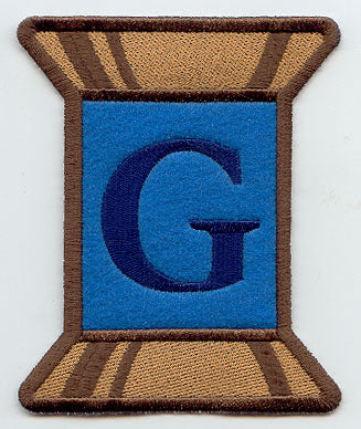 Spool of Thread Letter G - 5 Inch (In-the-Hoop)