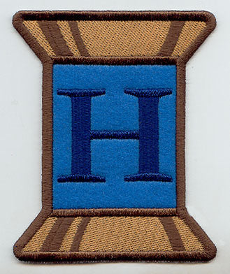 Spool of Thread Letter H - 5 Inch (In-the-Hoop)
