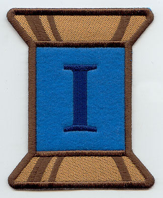 Spool of Thread Letter I - 5 Inch (In-the-Hoop)