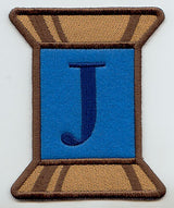Spool of Thread Letter J - 5 Inch (In-the-Hoop)