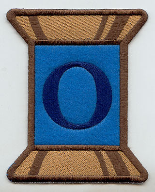 Spool of Thread Letter O - 5 Inch (In-the-Hoop)