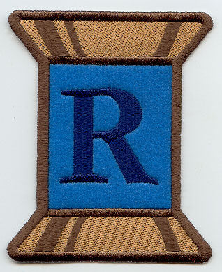 Spool of Thread Letter R - 5 Inch (In-the-Hoop)