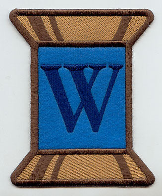 Spool of Thread Letter W - 5 Inch (In-the-Hoop)