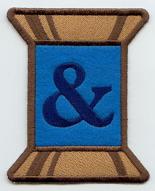 Spool of Thread Punctuation Ampersand - 5 Inch (In-the-Hoop)