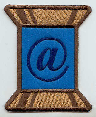 Spool of Thread Punctuation At Sign - 5 Inch (In-the-Hoop)