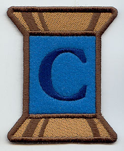 Spool of Thread Letter C - 5 Inch (In-the-Hoop)