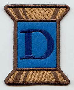 Spool of Thread Letter D - 5 Inch (In-the-Hoop)