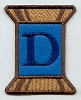 Spool of Thread Letter D - 5 Inch (In-the-Hoop)