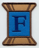 Spool of Thread Letter F - 5 Inch (In-the-Hoop)