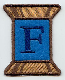 Spool of Thread Letter F - 5 Inch (In-the-Hoop)