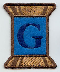 Spool of Thread Letter G - 5 Inch (In-the-Hoop)