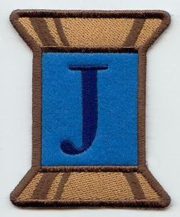 Spool of Thread Letter J - 5 Inch (In-the-Hoop)