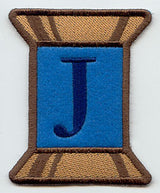 Spool of Thread Letter J - 5 Inch (In-the-Hoop)