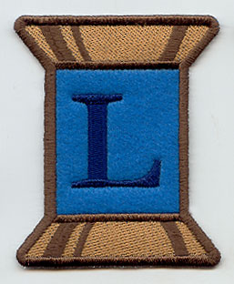 Spool of Thread Letter L - 5 Inch (In-the-Hoop)
