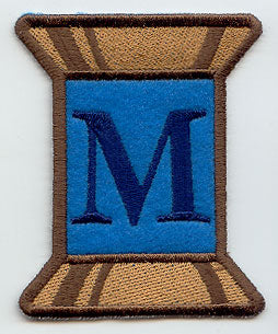 Spool of Thread Letter M - 5 Inch (In-the-Hoop)