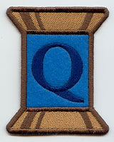 Spool of Thread Letter Q - 5 Inch (In-the-Hoop)