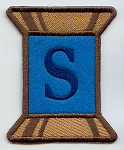 Spool of Thread Letter S - 5 Inch (In-the-Hoop)