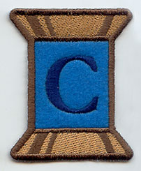Spool of Thread Letter C - 5 Inch (In-the-Hoop)