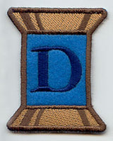 Spool of Thread Letter D - 5 Inch (In-the-Hoop)