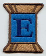 Spool of Thread Letter E - 5 Inch (In-the-Hoop)