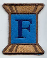 Spool of Thread Letter F - 5 Inch (In-the-Hoop)