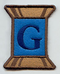 Spool of Thread Letter G - 5 Inch (In-the-Hoop)