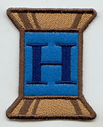 Spool of Thread Letter H - 5 Inch (In-the-Hoop)