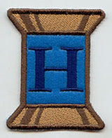 Spool of Thread Letter H - 5 Inch (In-the-Hoop)