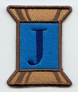 Spool of Thread Letter J - 5 Inch (In-the-Hoop)