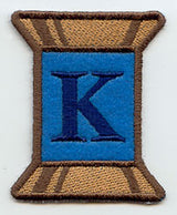 Spool of Thread Letter K - 5 Inch (In-the-Hoop)