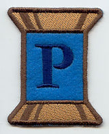 Spool of Thread Letter P - 5 Inch (In-the-Hoop)