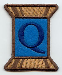Spool of Thread Letter Q - 5 Inch (In-the-Hoop)