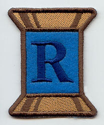Spool of Thread Letter R - 5 Inch (In-the-Hoop)