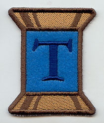 Spool of Thread Letter T - 5 Inch (In-the-Hoop)